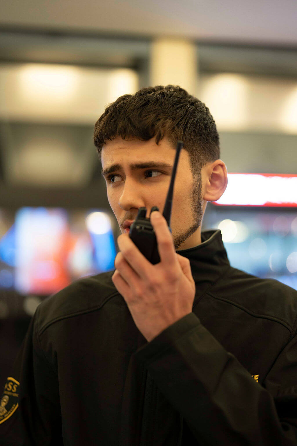 A Security Guard on the look out