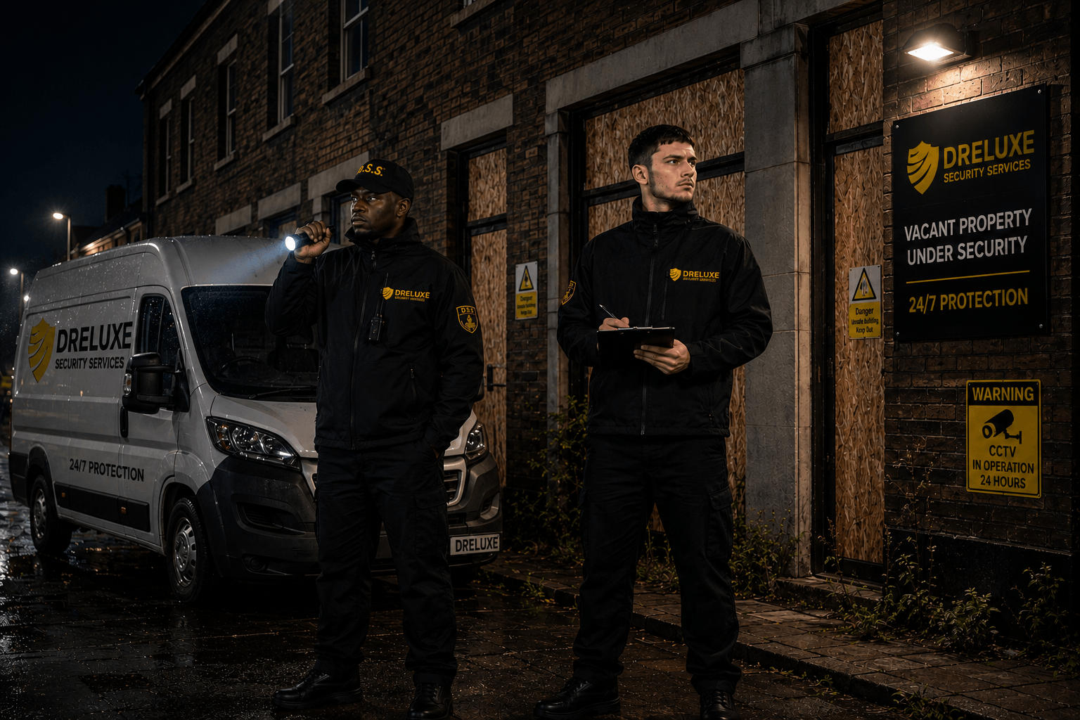 guards on duty - vacant property security
